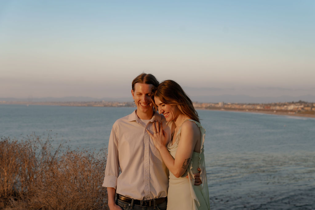 malaga cove engagement session in palos verdes